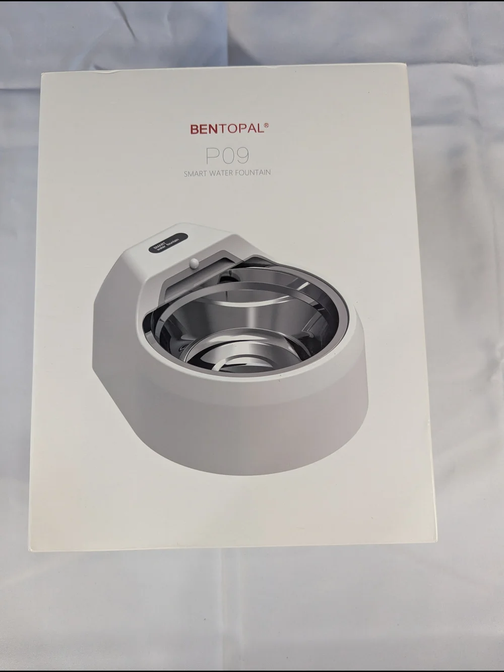 P09 White Smart Dog Water Fountain